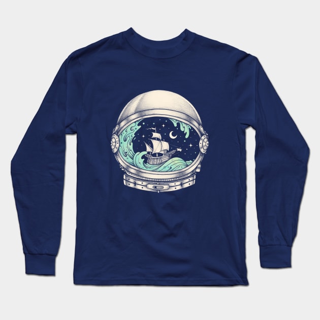 Spaceship Long Sleeve T-Shirt by enkeldika2